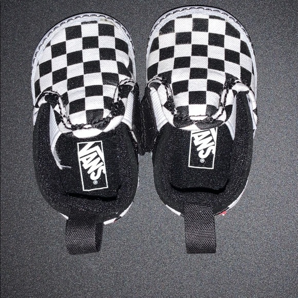 Checkered black/true white baby vans slip on - Picture 5 of 5